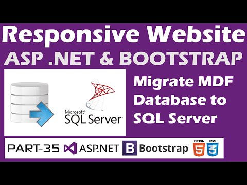 Responsive Website-ASP.NET&Bootstrap-Part 35-Online Shopping Site-Migrate MDF Database to SQL Server