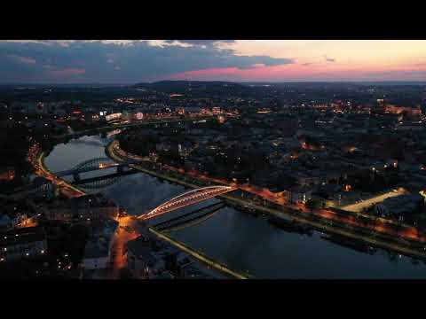 The view from Podgórze to Kazimierz and the historical old town area (Kraków Heritage)