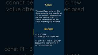 Javascript variables (var, let, const).