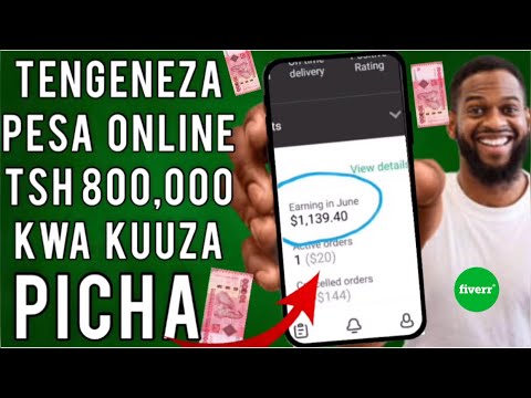 Tengeneza Pesa $1000 Kwa Mwezi Kwa Kuuza Picha fiverr (Step-by-step) #Tengenezapesa2023