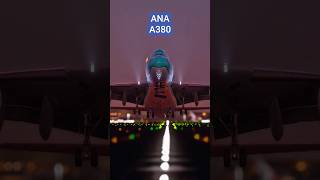ANA A380 Takeoff from Dubai 🇯🇵🛫 | Flying Honu Lifts Off in the Desert! #shorts #aviation