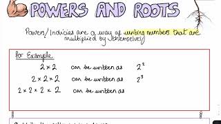 Power and roots | GCSE | Edexcel, AQA, OCR | Study Plus Centre