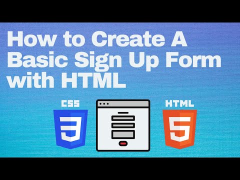 How to Create A Basic Sign Up Form with HTML // Front End Challenge // Day 8 of 365 Days of Coding