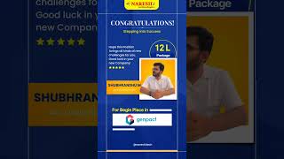 #Congratulations to the Data Science Student for Placement at Genpact |  NareshIT #datascience
