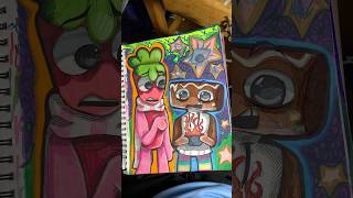 Coloring Cosmo and Sprout!🌱🎂|DANDYS WORLD|  #art #dandy #artist #cosmos #sprout #dandyworld #viral