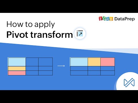 How to apply Pivot in Zoho DataPrep