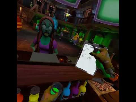 Sirviendo a los Zombies en mi primer dia de trabajo "fail"  || Zombie bar emulator VR ||