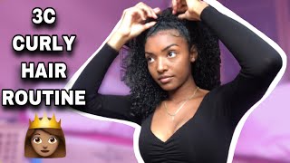 3C  WASH & GO CURLY HAIR ROUTINE 2020 | #3c #curlyhair #washngo #curlyhairroutine #2020
