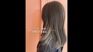Hairlike H接髮 x 黑茶 x 灰耳掛染 | J.E CHI Hair design