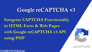 Integrate Google reCAPTCHA v3 in HTML Form with PHP
