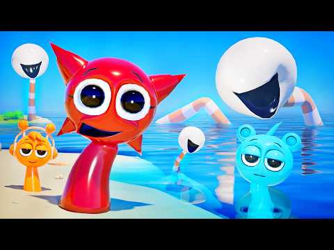INCREDIBOX SPRUNKI (BEACH TIME) 3D Animation !!!