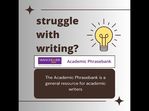Acadmic phrase bank from the university of Manchester (Arabic)