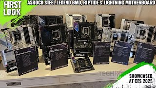 ASRock Intel B860/H810 And AMD B850 Steel Legend BMD, Riptide & Lightning Motherboards At CES 2025