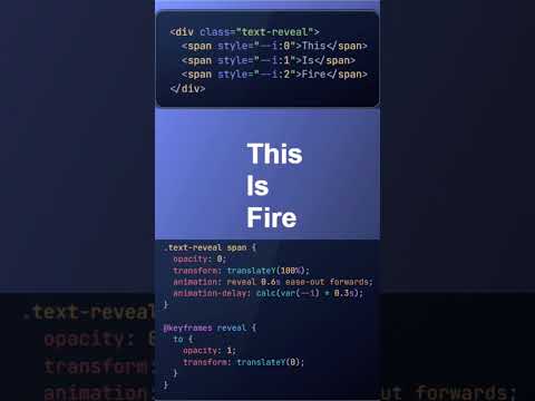 3-Line CSS Text Animation You NEED to See 🔥 #css