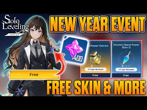 NEW YEAR EVENT - FREE ALICIA SKIN, ESSENCE STONES & MORE! (Solo Leveling: ARISE)