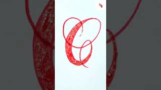 Letter C in calligraphy /Letter writing /calligraphy / handwriting / #how_to_improve_handwriting