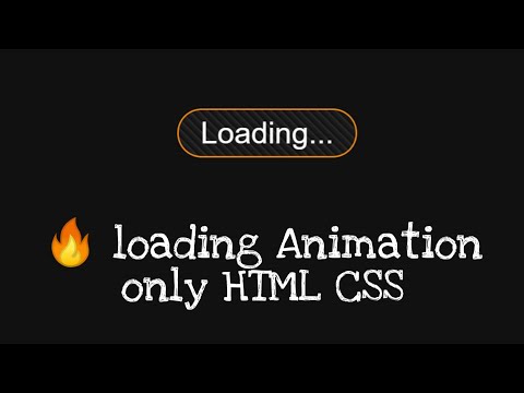 Loading Animation Html, Css