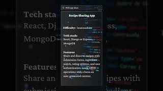 Web app idea #10 #coding #webdevelopment