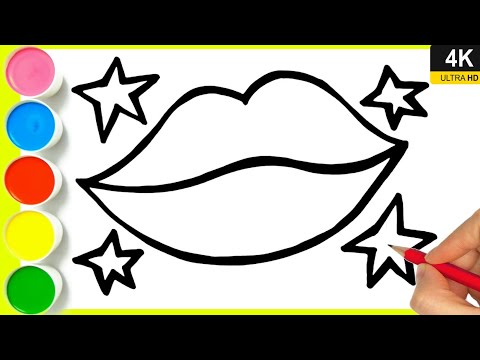 How to draw lips || Easy step by step girls lips 💋 drawing || valentine day lips drawing. By Arya.