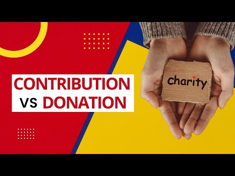 Difference between Contribution and Donation (Contribution vs Donation)