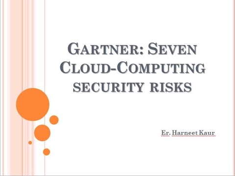 Seven cloud-computing security risks-GARTNER