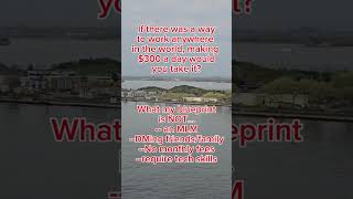 If there was a way to work anywhere in the world, making $300 a day, would you take it? Let me