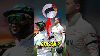 Why South Africa & Australian Players Wear Black Arm Band On WTC Final 3rd Day ? #shorts