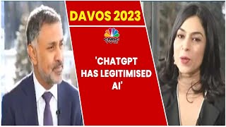 Palo Alto's Nikesh Arora: ChatGPT Has Legitimised AI | Davos 2023 | World Economic Forum | CNBC-TV18