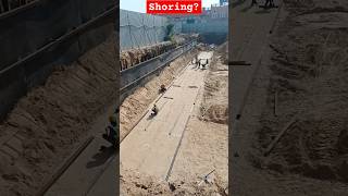 Shoring? #civil #construction #viral#civilengineer#contractor #shoring#excavation#excavator #ytshort