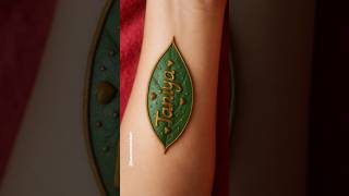 Taniya ✨❤️ name mehndi tattoo ideas #shorts #trending #youtubeshorts