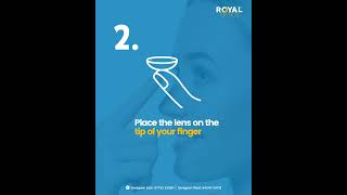 Step into crystal-clear vision with ease! Follow these simple steps to insert your lenses effortless