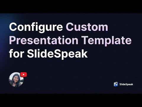 Configure your presentations for SlideSpeak