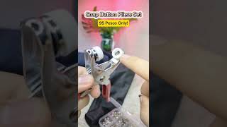 Snap button pliers set