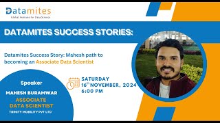 Mahesh path to becoming an Associate Data Scientist