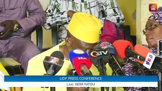 UDP Leader Ousainu DARBOE’S Press Conference After The Rejection Of The 2024 Draft Constitution 