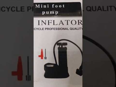 Mini Foot Pump Inflator for Electric Bicycles – Professional Quality Review #cyclepump #unboxing #yt