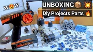 UNBOXING 📦 DIY PROJECT PARTS 🔥 || #diyprojects #gearbox #gearmotor #dcmotor #unboxing