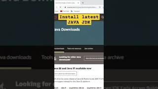 Java JDK installation in 1min #shortsfeed #trending #viral #ytshorts #viralvideo #youtubeshorts