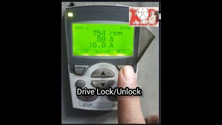 Abb drive lock/unlock|| How drive parameters lock and unlock?