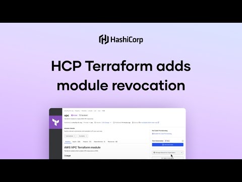 HCP Terraform adds module revocation