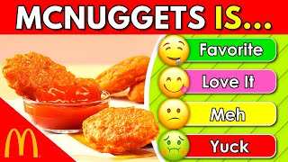 Tier List Rank Popular Restaurants Fast Food Items from Favorite to Yuck 🍕📝 - Junk Food Quiz