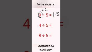 Division trick| maths trick #maths #letsbecomeagenius #mathshortcut #divisiontrick