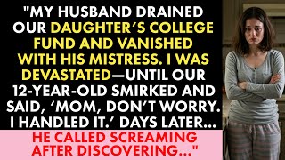 "My Husband Stole Our Daughter’s College Fund for His Mistress—Then My 12-Year-Old Outsmarted Him"