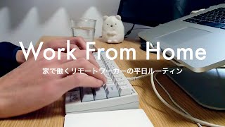 【在宅勤務】リモートワーク歴2年のとある平日ルーティン【テレワーク】