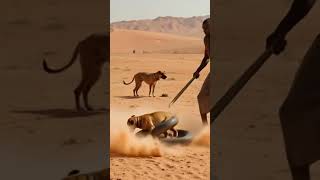 Unseen Battle! Baby Dog Fights Giant Snake for Survival in the Desert! #wildliferescue