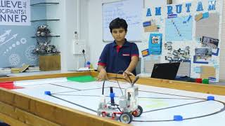 Surat Robofun Lab - Yuvraj explains Last challange - Basic Core Robotic Course