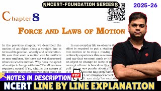 Force and Laws of Motion - Class 9 Science Chapter 8 [Full Chapter]