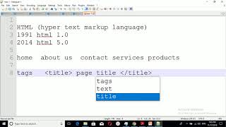 (Web Development 02 (intro to HTML