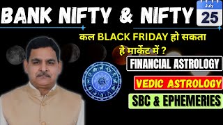 25th July Nifty/ Bank Nifty Financial Astrology और राशि फल view