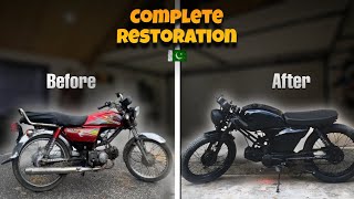 Cd 70 Bike Restoration & Modification into CafeRacer